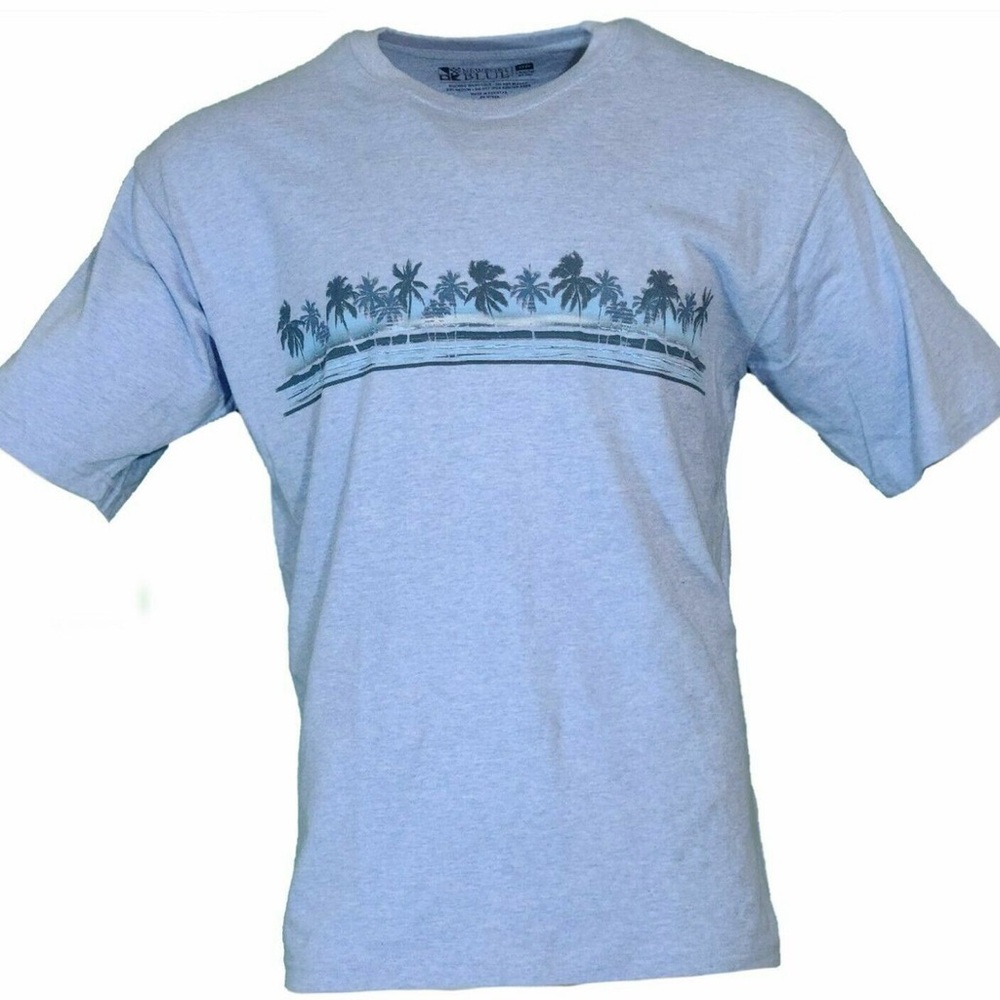 Newport Blue Palm Tree Short Sleeve Tee
